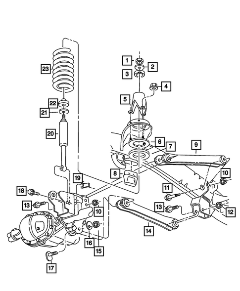Front Suspension, Strut and Cradle for 2013 Ram 3500 #3