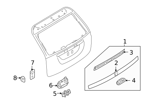 Lock & Hardware for 2008 Saab 9-3 #3