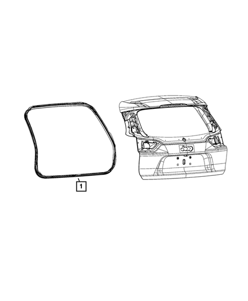 Weatherstrips and Seals for 2021 Jeep Cherokee #2