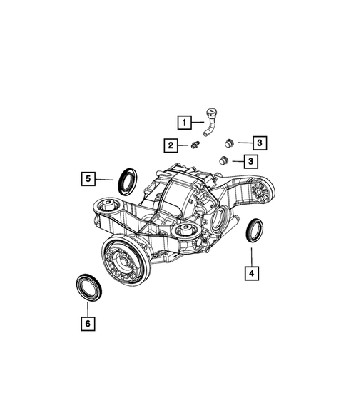 Rear Axle: Housing, Differential and Vent for 2023 Dodge Challenger #0