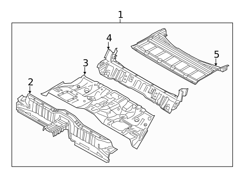 Rear Floor & Rails for 2020 Kia K900 #1