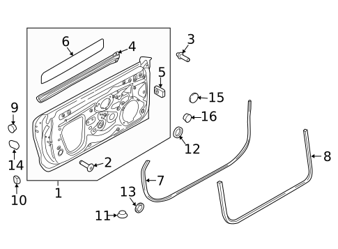 Door & Components for 2015 Audi A3 #2