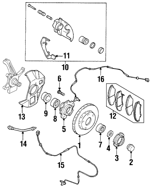 Anti-Lock Brakes for 2001 Kia Sportage #2