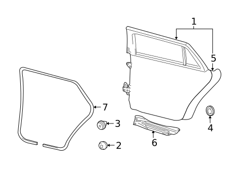 Door & Components for 2009 Volkswagen Jetta #2