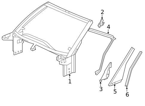 Exterior Trim - Roof for 2014 Chevrolet Corvette #1