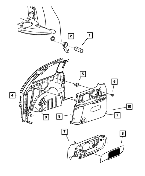 Panel-Mouldings, Scuff Plates for 2007 Dodge Caravan #4