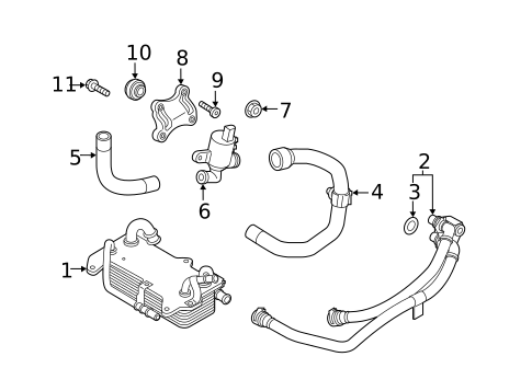 Oil Cooler for 2023 Audi Q7 #0
