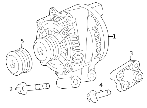 Alternator for 2021 Land Rover Range Rover Sport #0