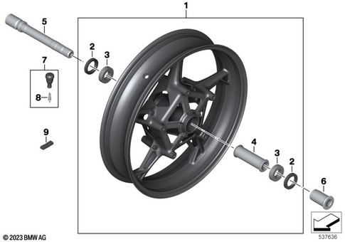Cast Rim for 2026 BMW-Motorrad S 1000 XR #1