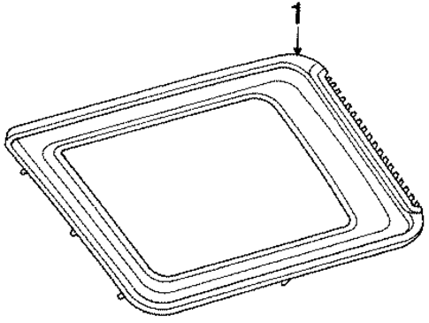 Glass & Hardware for 1990 Toyota 4Runner #1