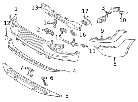 Bumper & Components - Rear for 2022 Kia EV6 #0