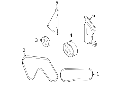 Belts & Pulleys for 2008 INFINITI M35 #0