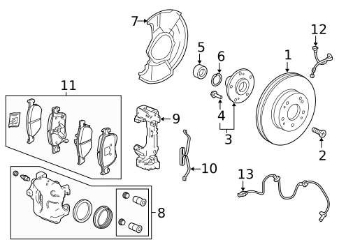 Front Brakes for 2020 Honda Accord #0