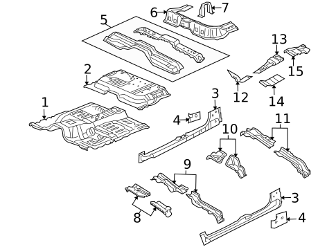 Floor - Cab for 2008 Mitsubishi Raider #1