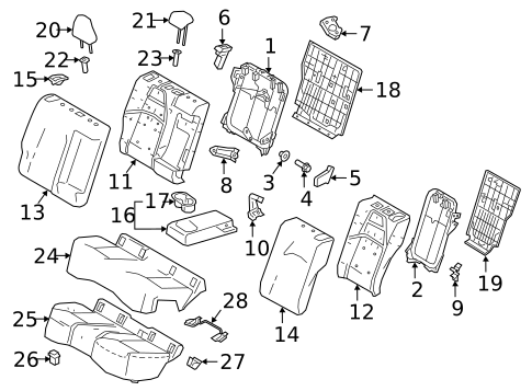 Driver Seat Components for 2025 Toyota Corolla #5