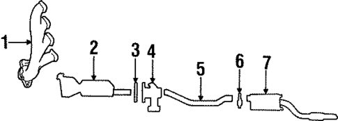 Exhaust Components for 2001 Mercury Grand Marquis #1