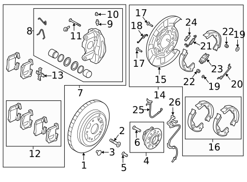 Rear Brakes for 2021 Genesis G70 #2