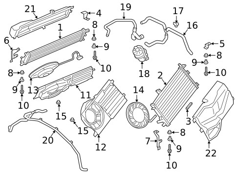 Radiator & Components for 2025 Porsche 718 Cayman #1