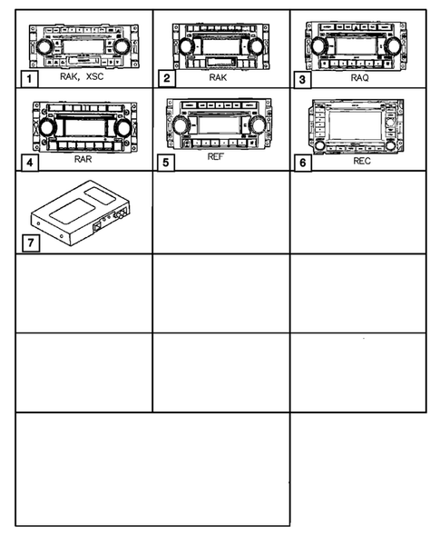 Radio, Antenna, Speakers, DVD, and Video systems for 2008 Dodge Ram 1500 #1