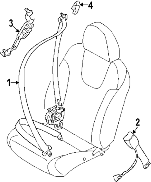 Front Seat Belts for 2025 Subaru Impreza #0