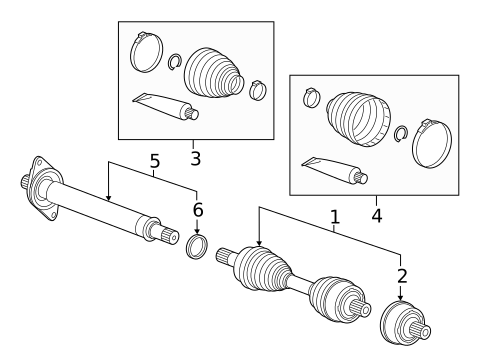 Drive Axles for 2020 Mercedes-Benz GLA 45 AMG® #0