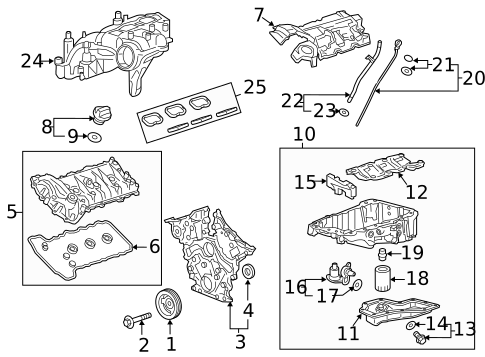 Engine for 2025 Cadillac XT6 #0