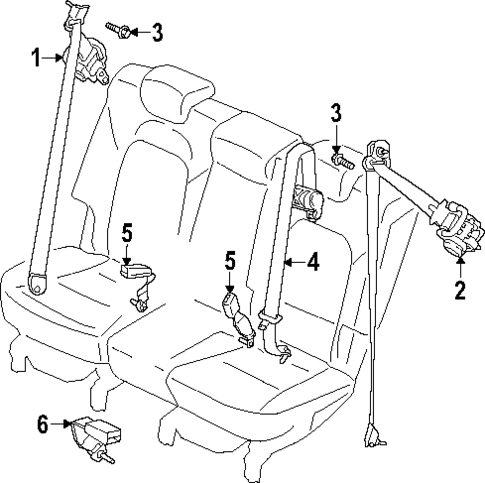 Seat Belt for 2025 Hyundai Santa Fe #0