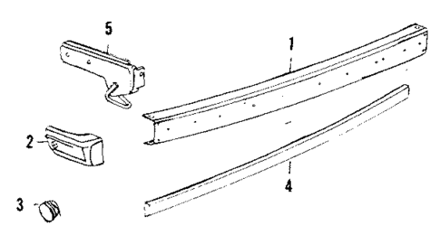 Bumper Assembly - Rear for 1991 Volkswagen Vanagon #0
