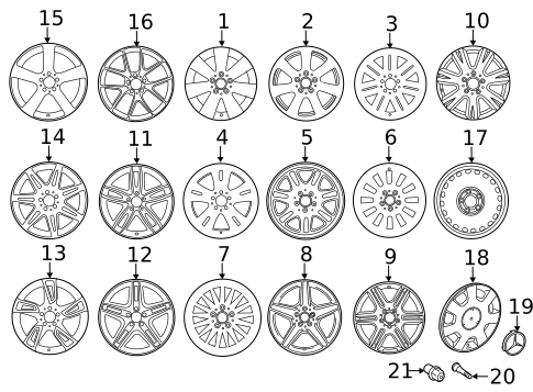 Wheels for 2015 Mercedes-Benz GL350 #4