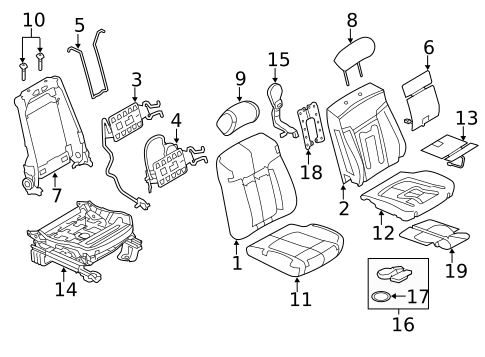 Front Seat Components for 2014 Ford F-150 #2
