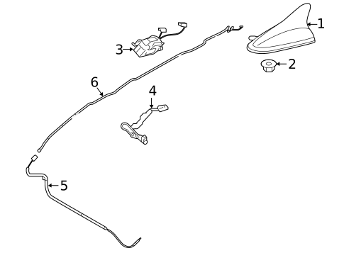Antenna & Radio for 2021 Hyundai Sonata #2