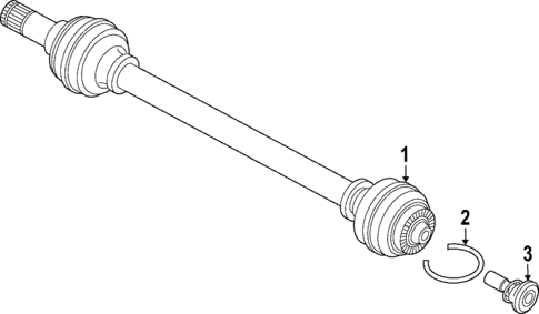 Drive Axles for 2023 BMW iX #1