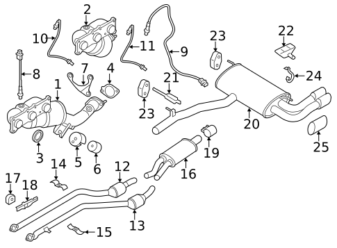 Exhaust Components for 2012 BMW X3 #0