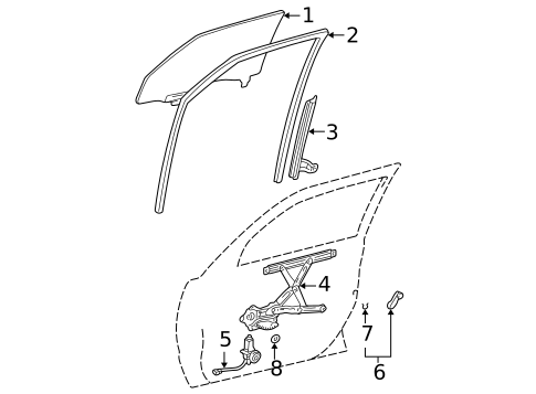 Front Door for 2007 Toyota Corolla #1