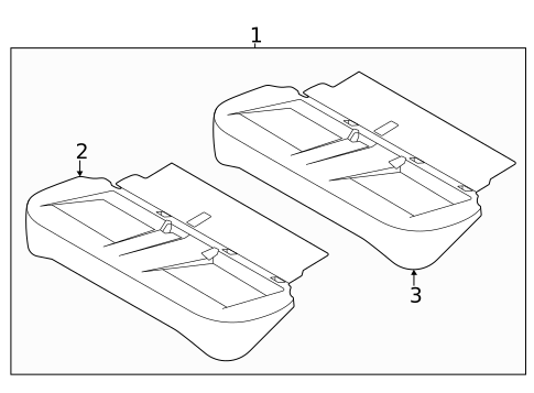 Rear Seat Components for 2022 Nissan Versa #2