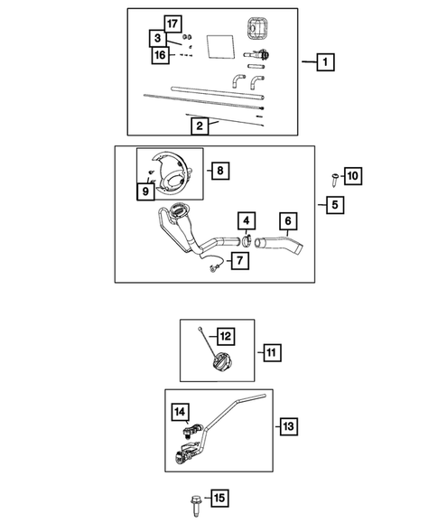 Fuel Tank Filler Tube for 2024 Ram 3500 #0