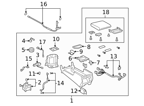 Console for 2009 Lexus LX570 #3