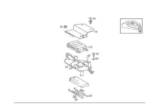 Car Phone, Voice Control System and Distress Call for 1993 Mercedes-Benz 600SL #2