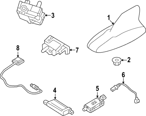 Antenna & Radio for 2022 Land Rover Range Rover #0