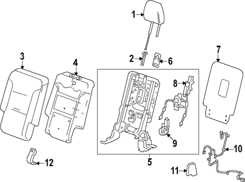 Third Row Seats for 2025 GMC Acadia #1
