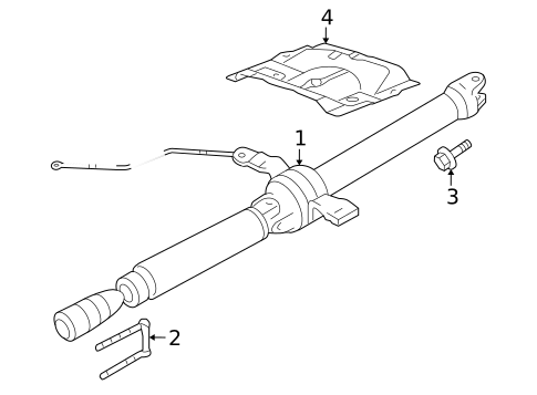 Propeller Shaft for 2006 Mercury Mariner #1