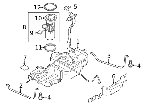 Fuel System Components for 2016 Porsche Macan #0