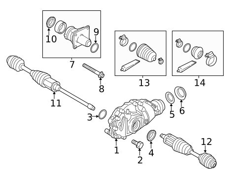 Carrier & Front Axles for 2021 BMW M240i xDrive #0