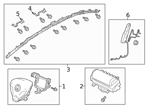 Air Bag Components for 2019 Acura ILX #0