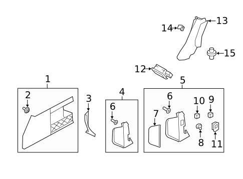 Interior Trim - Quarter Panels for 2019 Land Rover Range Rover #1