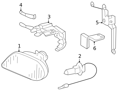 Fog Lamps for 2002 Mercedes-Benz ML55 AMG #0
