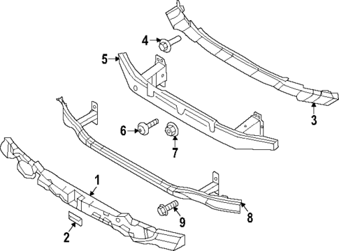 Bumper & Components - Front for 2025 Genesis Electrified G80 #1