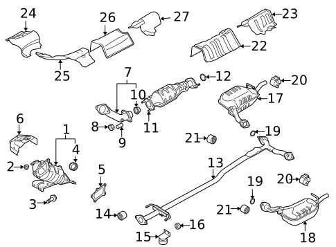 Exhaust Components for 2007 Mazda 6 #4