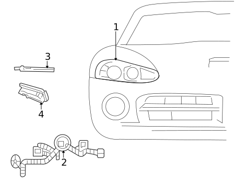 Headlamp Components for 2009 Dodge Viper #0