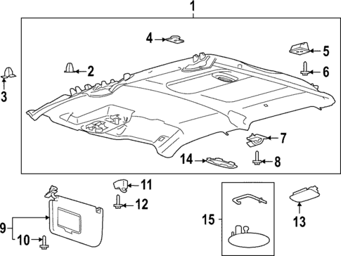 Interior Trim - Cab for 2023 Ford F-150 Lightning #0